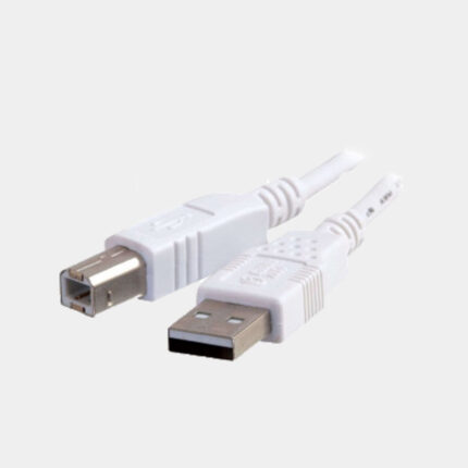 Formcase USB 2.0 Printer Cable - A-Male To B-Male Cord -(1.Meter), White